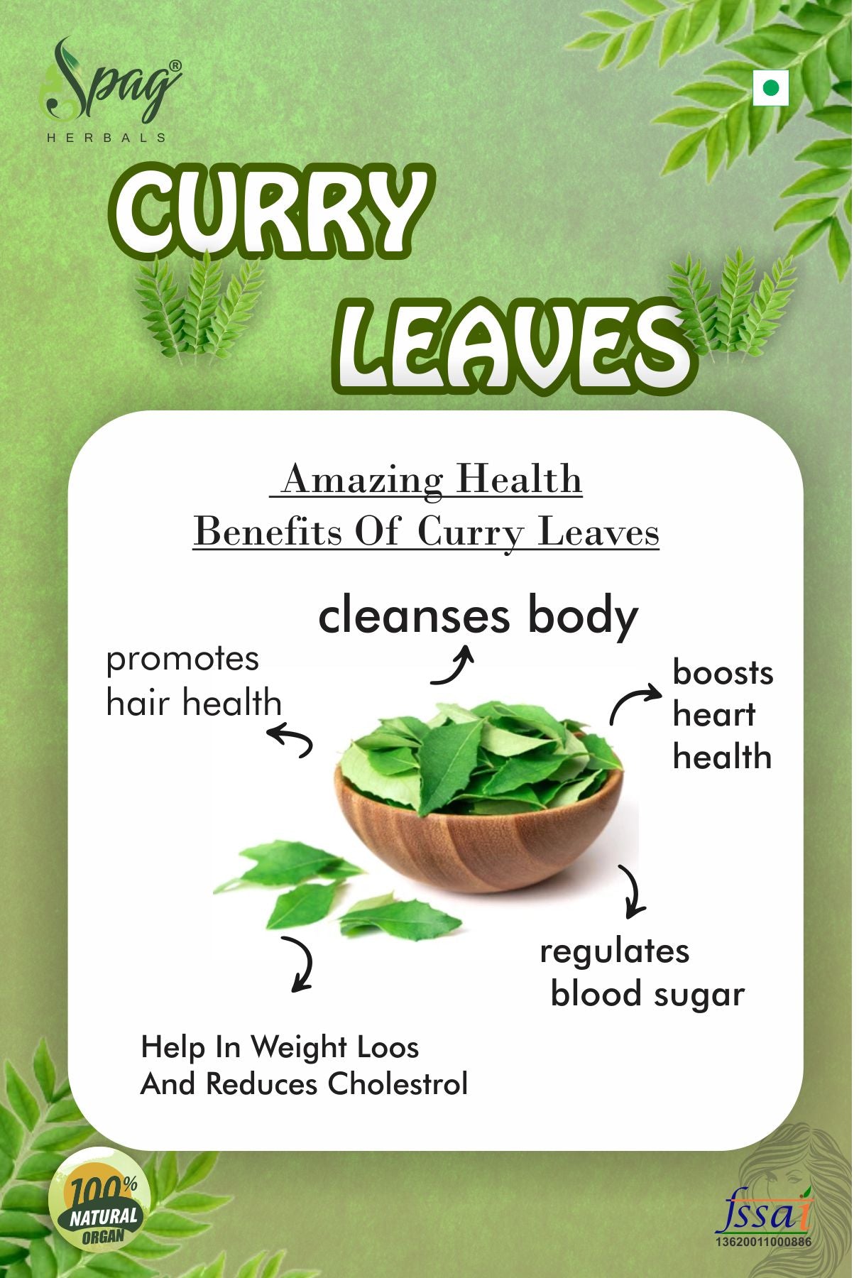 Spag Herbals Premium Curry Leaves Powder - Distacart