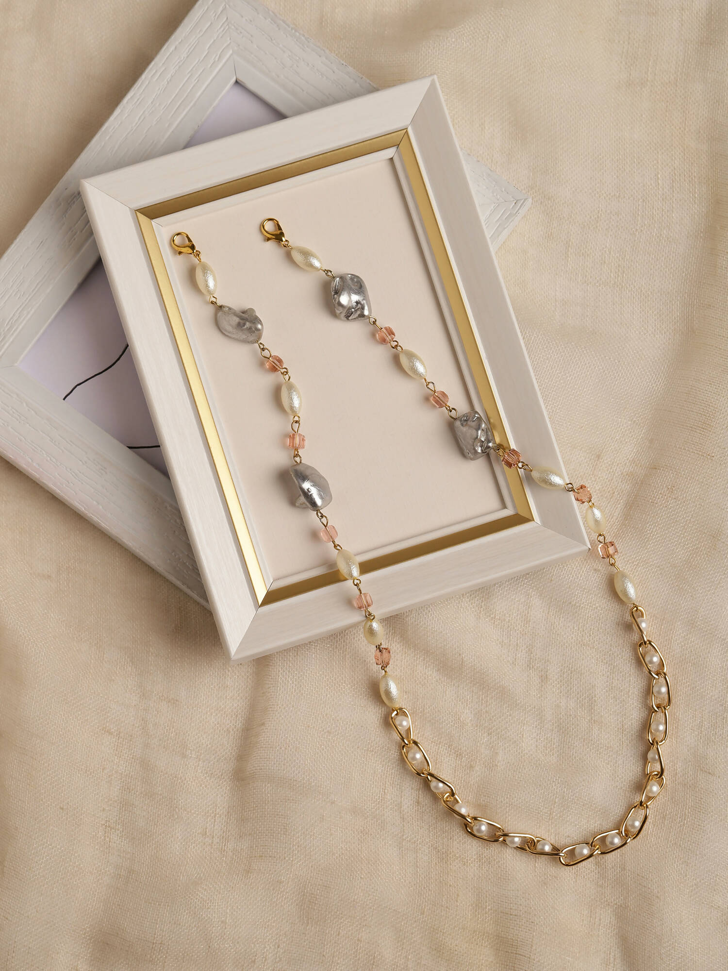 Embellished Mask Chain - Ruby Raang - Distacart