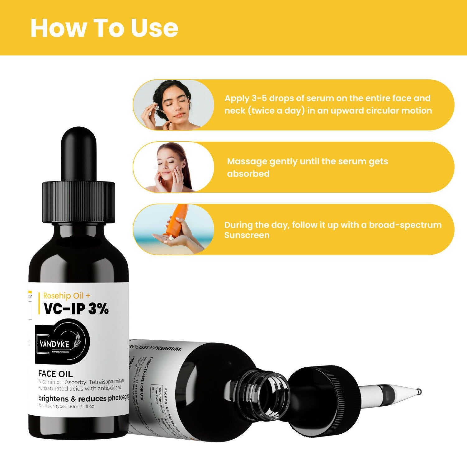 Vandyke Rosehip Oil + VC-IP 3% Face Oil - Distacart