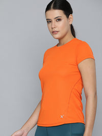 Thumbnail for HRX by Hrithik Roshan Women Orange Running T-shirt - Distacart
