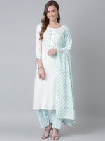 Thumbnail for Khushal K Women Kurta with Palazzos & Dupatta - Distacart