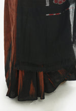 Thumbnail for Vamika Sambalpuri Ikat Cotton Kargil Brown & Black Saree - Distacart