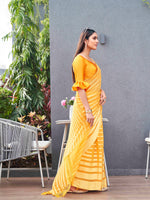 Thumbnail for Tikhi Imli Striped Georgette Ready to Wear Saree - Distacart