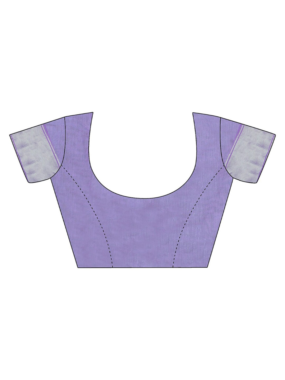 Mitera Lavender & Silver-Toned Woven Design Zari Saree - Distacart