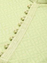Thumbnail for Manyavar Men Green Kurta with Churidar - Distacart