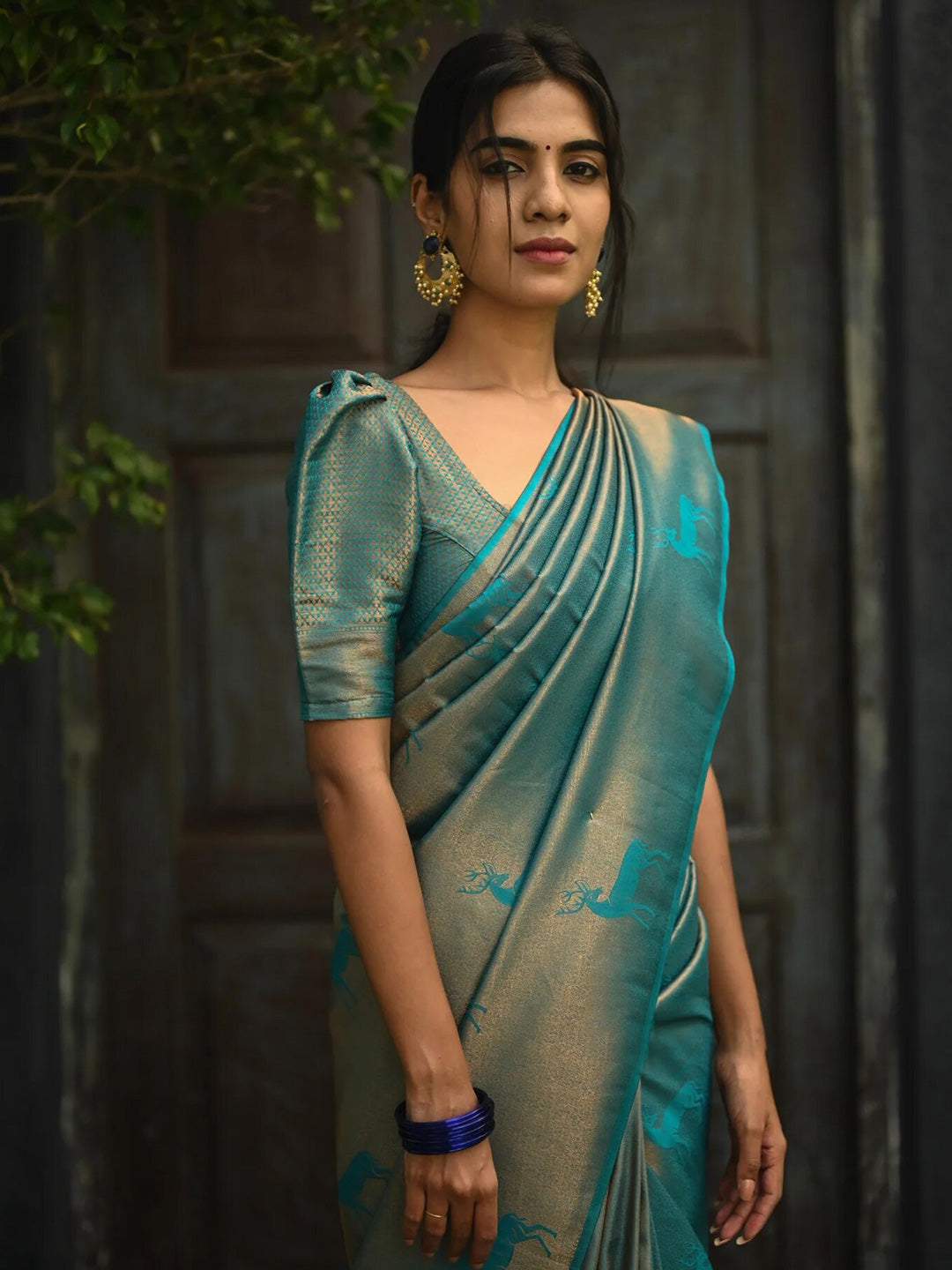 Kalini Silk Blend Kanjeevaram Saree - Distacart
