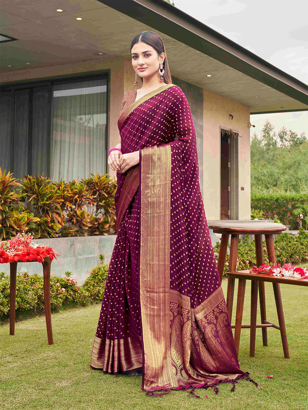 Tikhi Imli Embellished Zari Art Silk Saree - Distacart