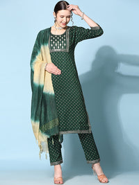 Thumbnail for NOZ2TOZ Women's Floral Printed Kurta With Trousers & Dupatta - Distacart