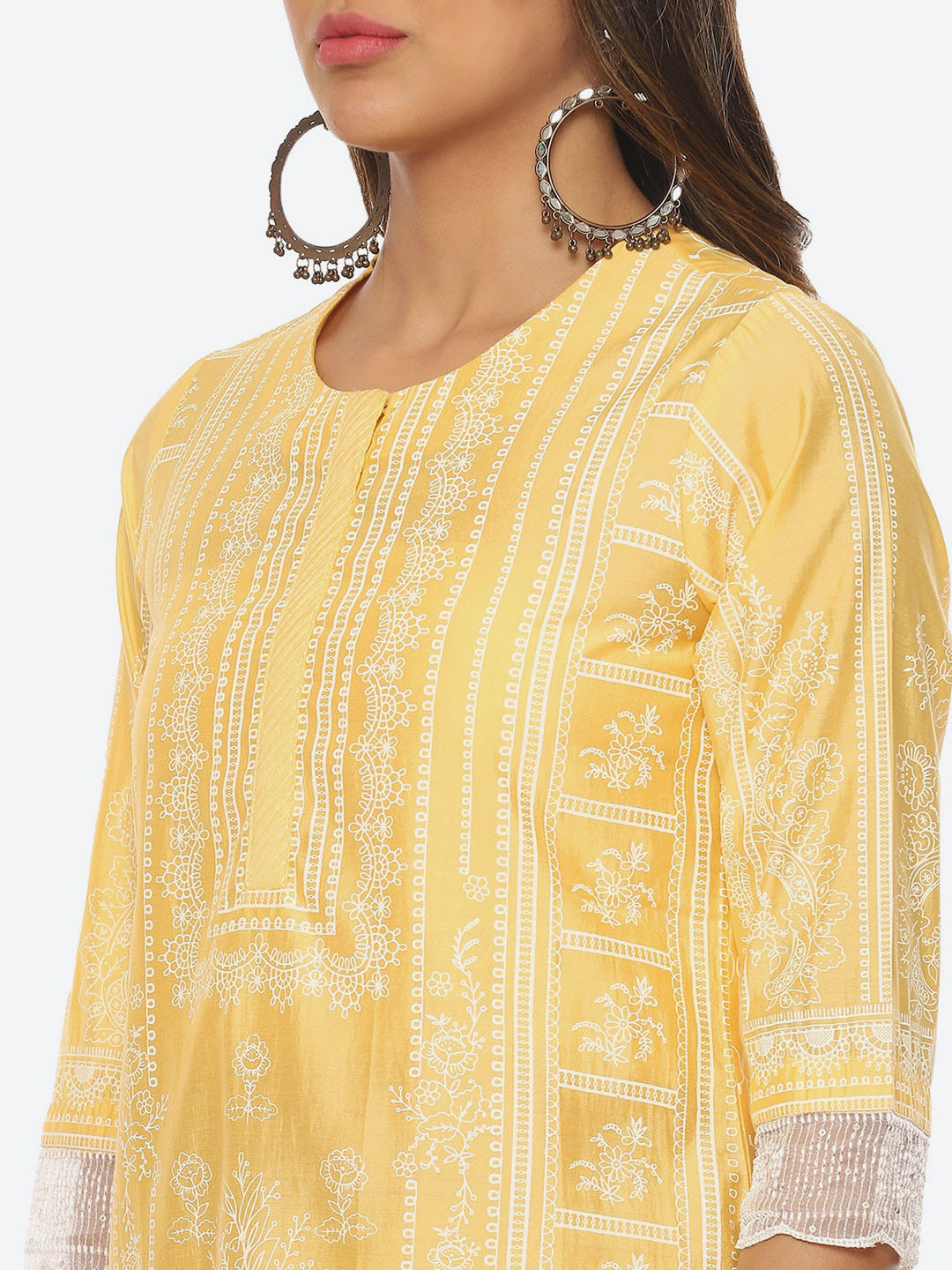 Biba Women Ethnic Motifs Printed Straight Kurta - Distacart