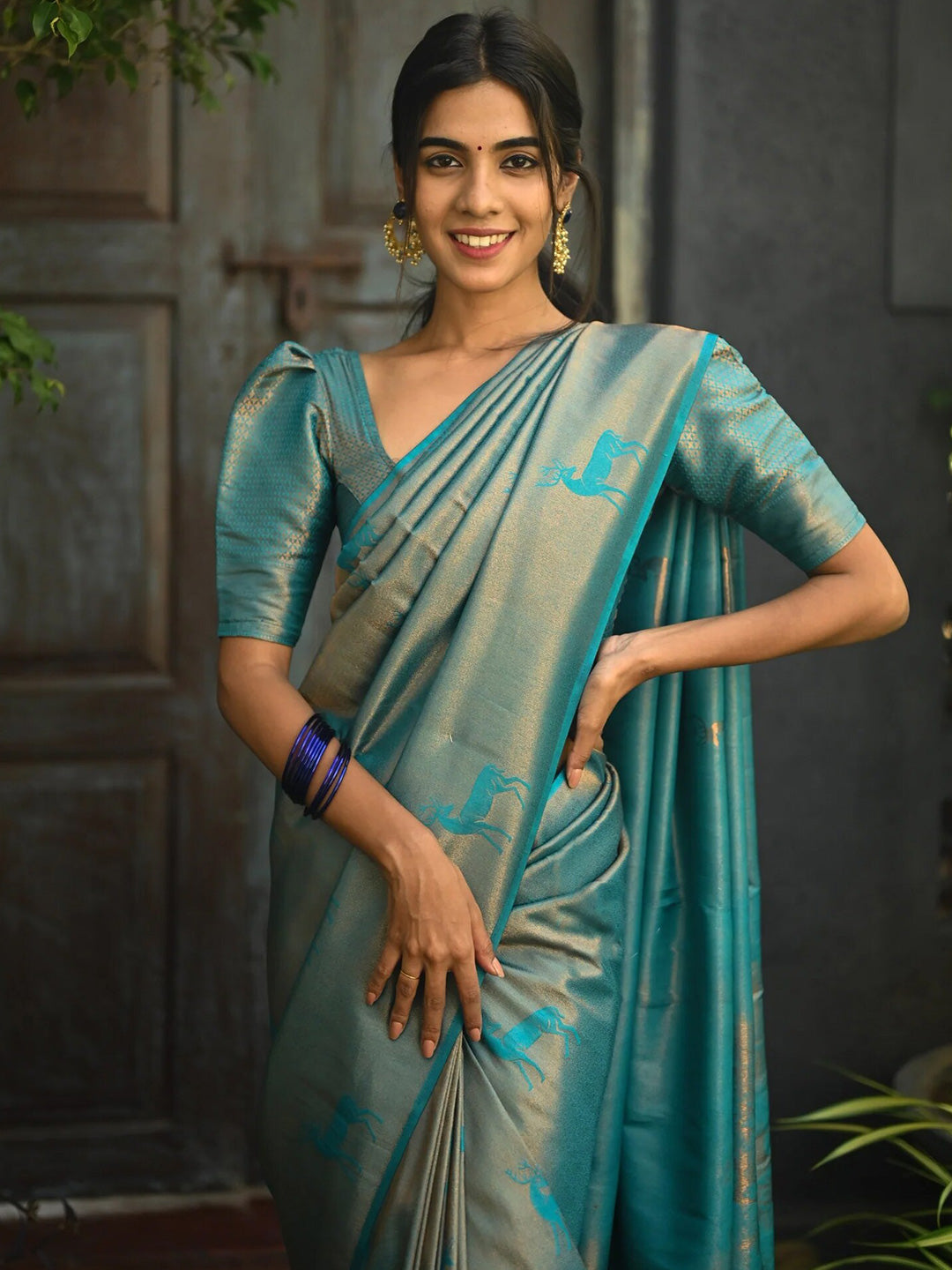 Kalini Silk Blend Kanjeevaram Saree - Distacart