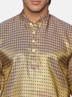 Thumbnail for Sethukrishna Blue Kurta with Dhoti Pants For Men - Distacart