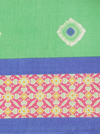 Thumbnail for Saree Mall Green & White Printed Saree - Distacart