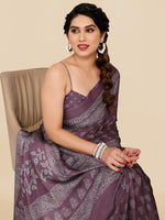 Thumbnail for Kalini Ethnic Motifs Printed Block Print Saree - Distacart