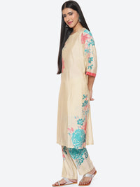 Thumbnail for Biba Floral Printed Kurta with Trousers - Distacart