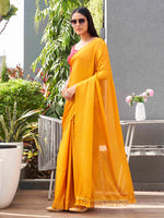 Thumbnail for Tikhi Imli Woven Design Crepe Saree - Distacart