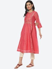 Thumbnail for Biba Women Ethnic Motifs Printed Anarkali Kurta - Distacart