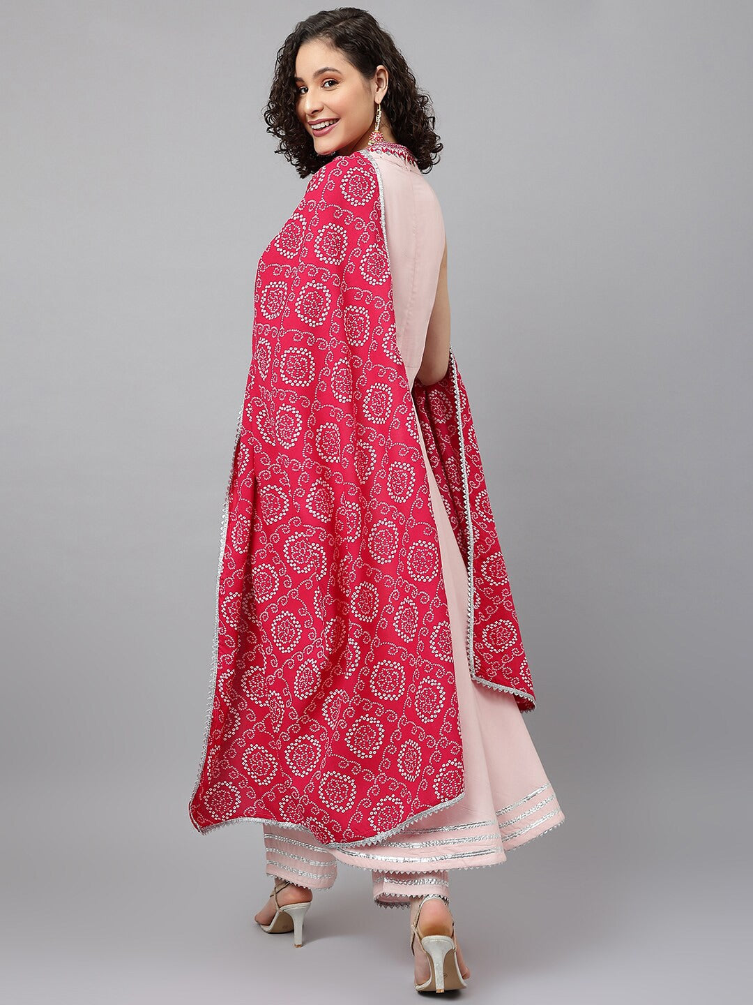 Khushal K Ethnic Motifs Embroidered Gotta Patti Kurta with Palazzos & With Dupatta - Distacart