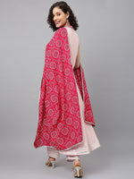 Thumbnail for Khushal K Ethnic Motifs Embroidered Gotta Patti Kurta with Palazzos & With Dupatta - Distacart