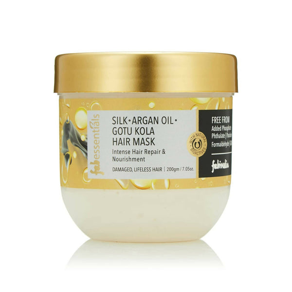 Fabessentials Silk Argan Oil Gotu Kola Hair Mask - Distacart