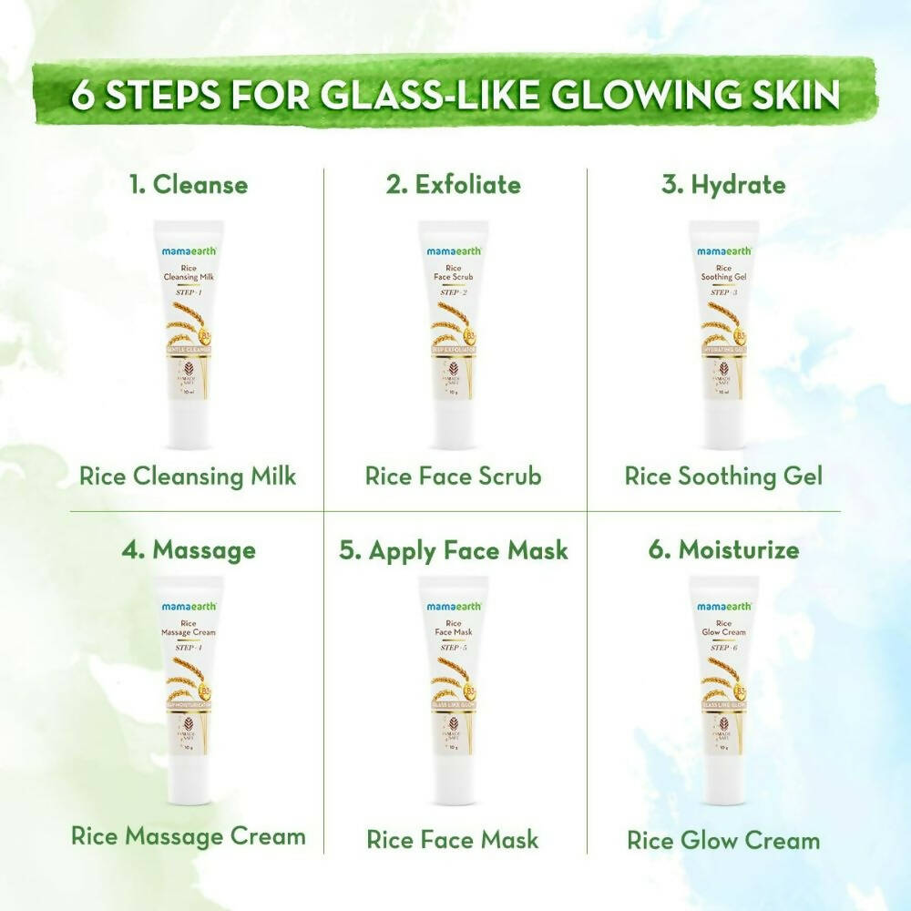 Mamaearth Rice Facial Kit With Rice Water & Niacinamide - Distacart