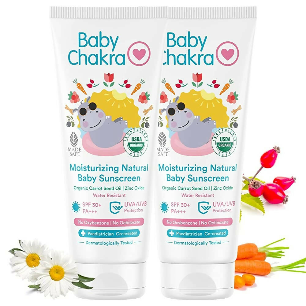 BabyChakra Moisturizing Natural Baby Sunscreen - Distacart