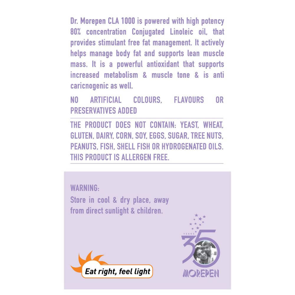 Dr. Morepen CLA 1000 Capsules - Distacart