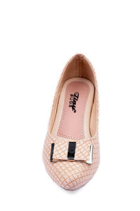 Thumbnail for Tiny Bugs Girls Party Wear Ballerinas - Rose Gold - Distacart