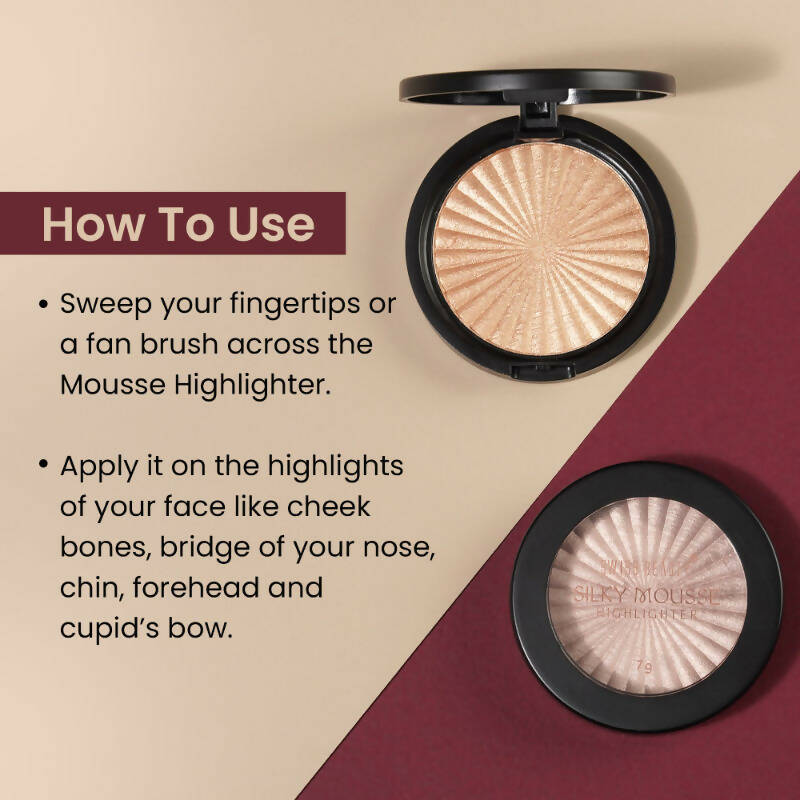 Swiss Beauty Silky Mousse Highlighter With Shimmery Finish - 01 Tiramisu - Distacart
