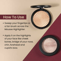Thumbnail for Swiss Beauty Silky Mousse Highlighter With Shimmery Finish - 01 Tiramisu - Distacart