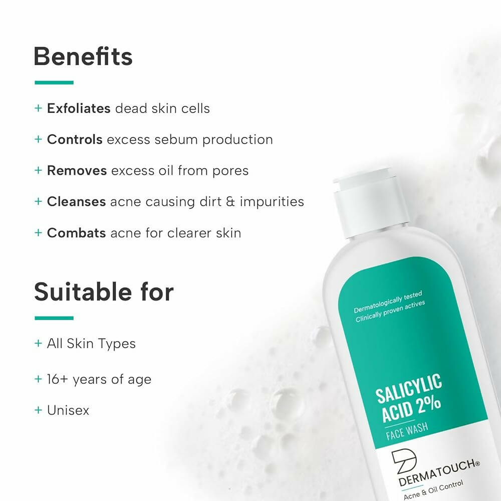 Dermatouch Salicylic Acid 2% Face Wash - Distacart
