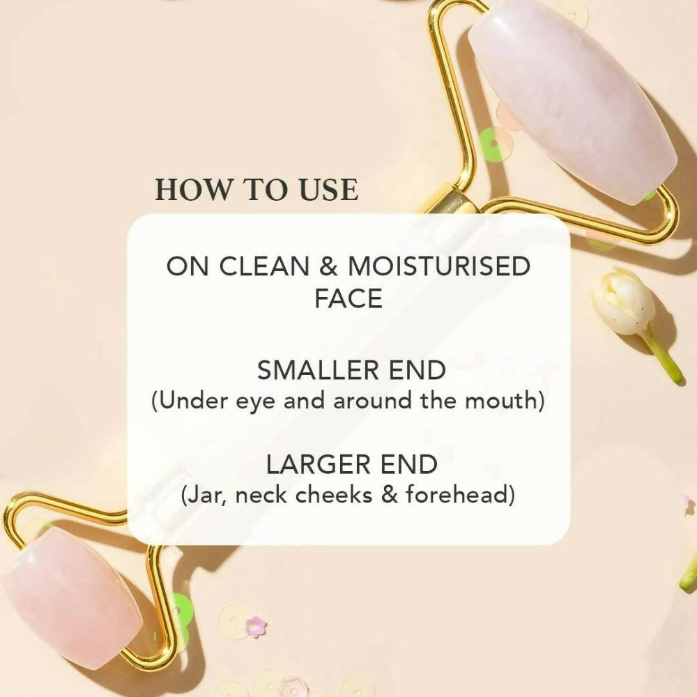 Ras Luxury Oils Rose Quartz Face Massager Roller - Distacart