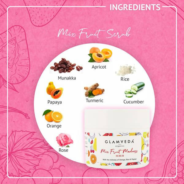 Glamveda Mix Fruit Scrub