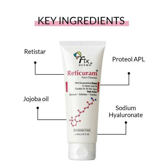 Fixderma Reticuram Face Cleanser - Distacart