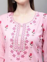 Thumbnail for Kalini Floral Printed Kurta With Salwar & Dupatta - Distacart