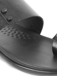 Thumbnail for Mochi Black Leather Sandals For Men - Distacart
