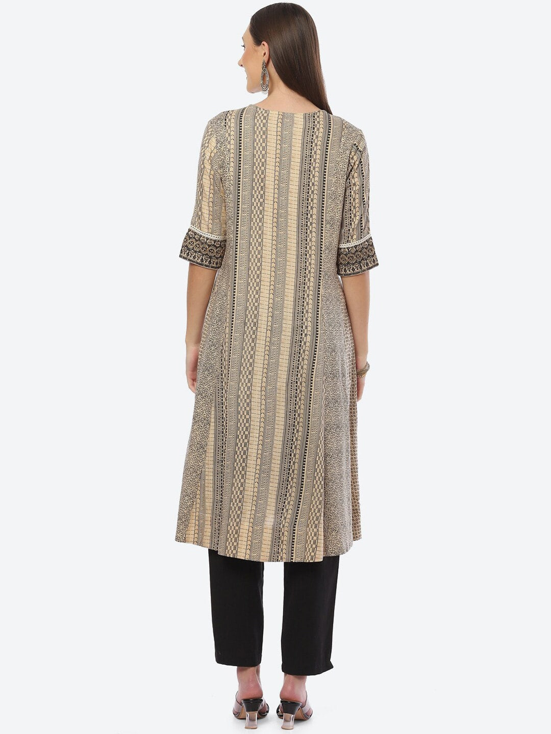 Biba Geometric Printed Kurta - Distacart