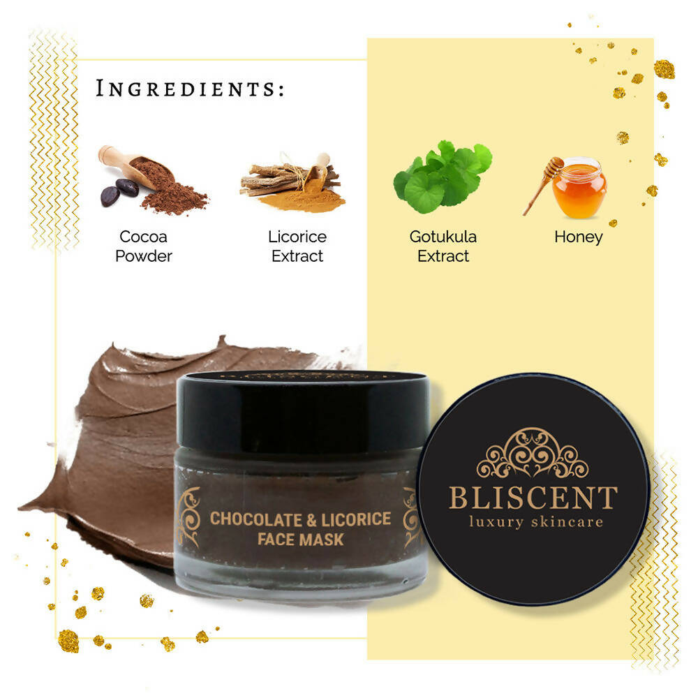Bliscent Chocolate & Licorice Face Mask - Distacart