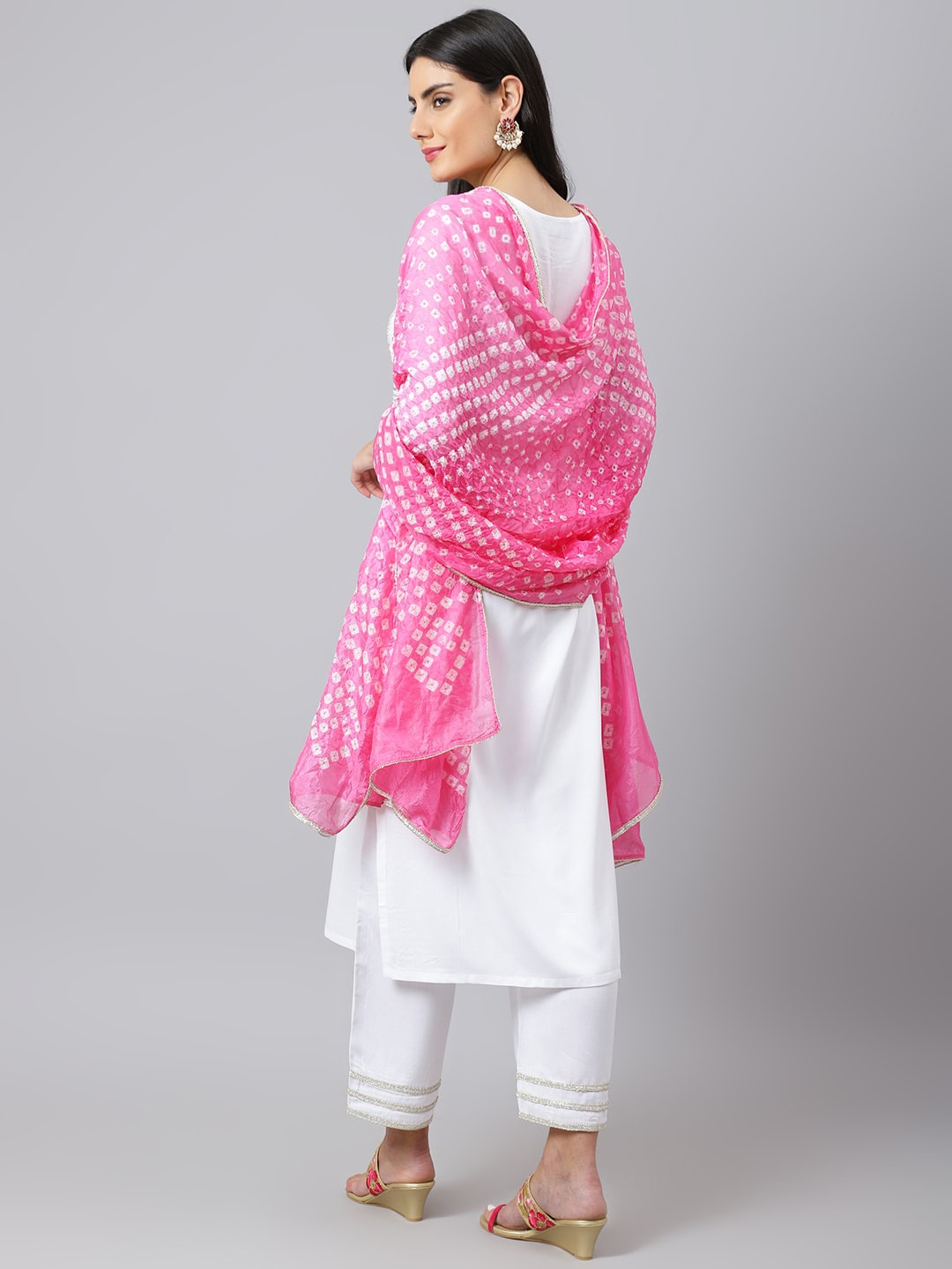 Khushal K Women Yoke Design Gotta Patti Kurta with Palazzos & Dupatta - Distacart