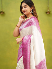 Thumbnail for Kalini Woven Design Zari Banarasi Saree - Distacart