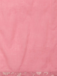 Thumbnail for Biba Women Pink & Golden Ethnic Motifs Kurta with Trousers & Dupatta - Distacart
