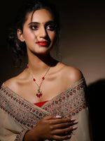 Thumbnail for Women's Gold-Plated Necklace - Ruby Raang - Distacart