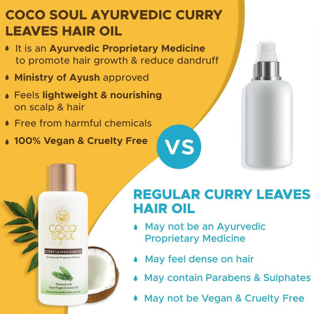 Coco Soul Curry Leaves Hair Oil - Distacart