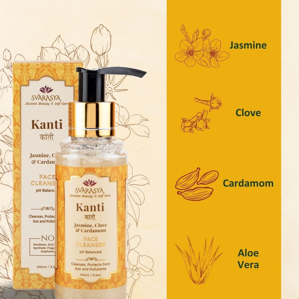 Svarasya Kanti Natural Face Wash - Distacart