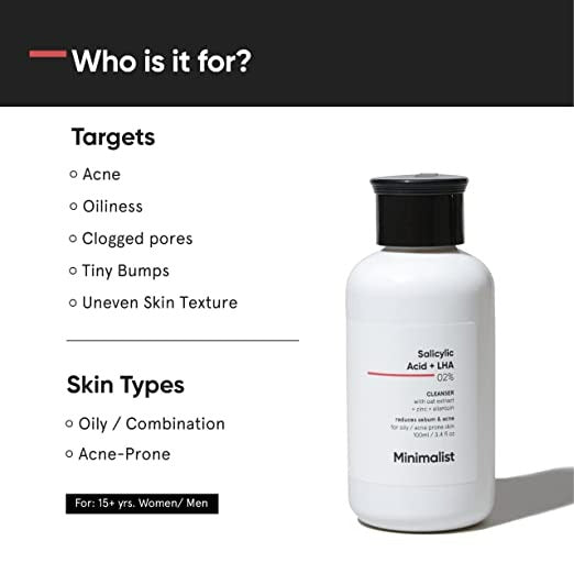 Minimalist Salicylic + LHA 2% Face Wash - Distacart