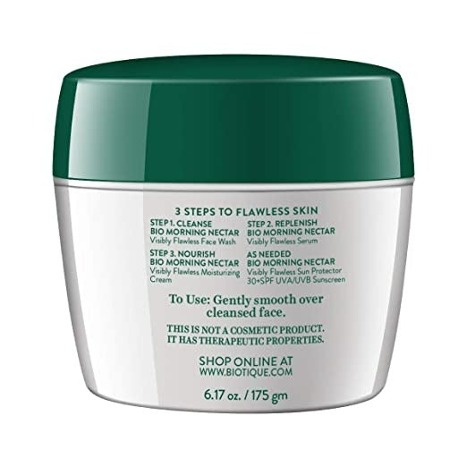 Biotique Advanced Ayurveda Bio Morning Nectar Visibly Flawless Moisturizing Cream - Distacart