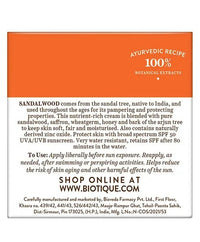 Thumbnail for Biotique Advanced Ayurveda Sun Shield sandalwood 50+SPF UVB Sunscreen - Distacart
