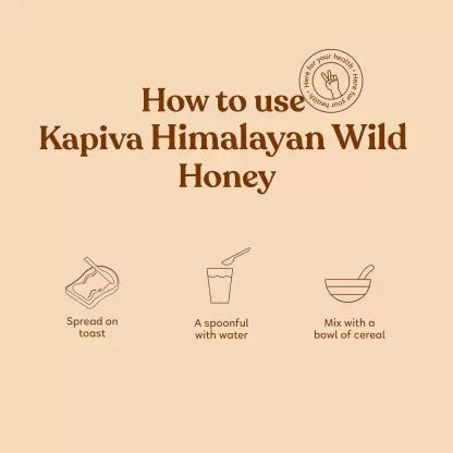 Kapiva Himalayan Wild Honey - Pure, Natural and Healthy, 600 gm - Distacart