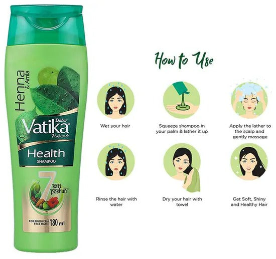 Dabur Vatika Henna & Olive Shampoo - Distacart
