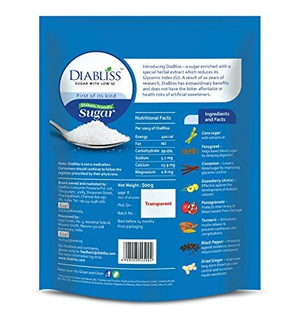 Diabliss Diabetic Friendly Sugar Jar - Distacart