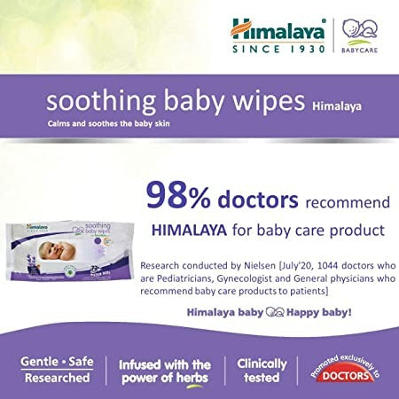 Himalaya Herbals - Soothing Baby Wipes - Distacart
